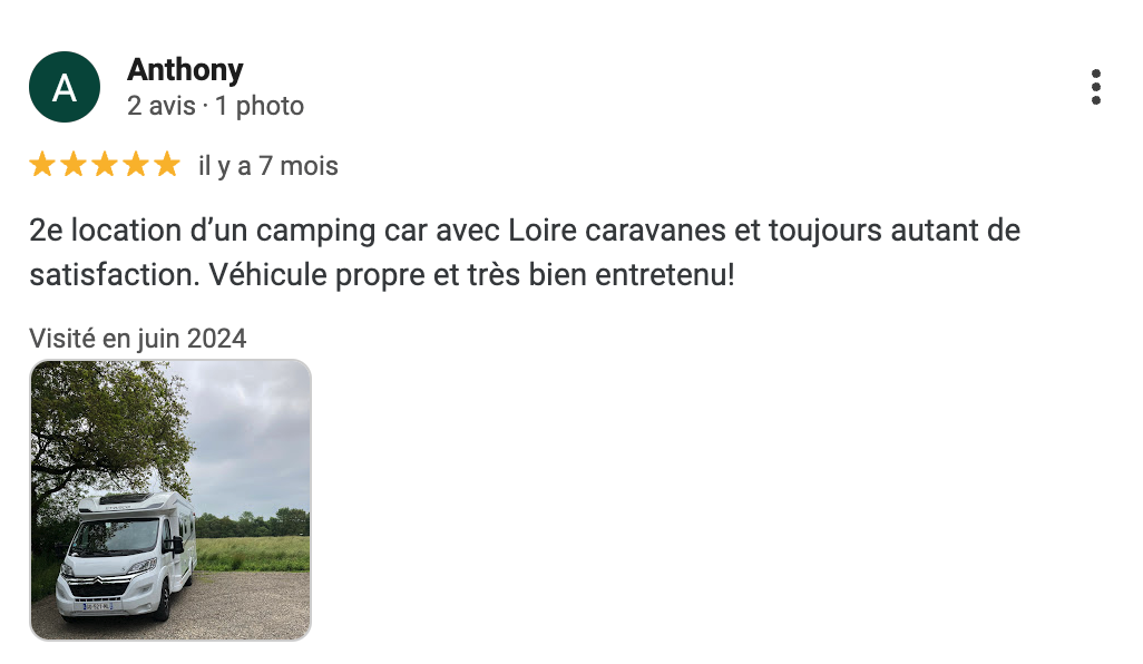 Avis location Anthony