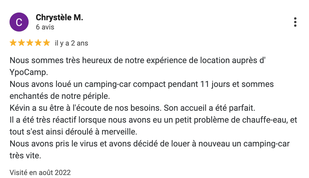 Avis Location Chrystèle M