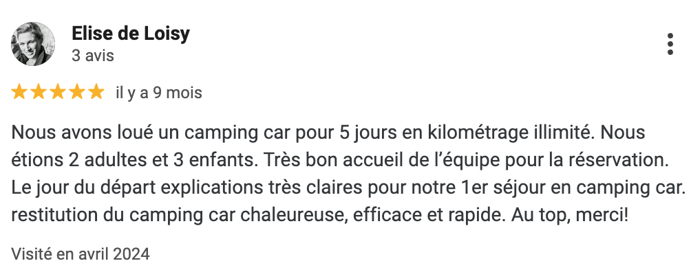 Avis d'Elise sur la location